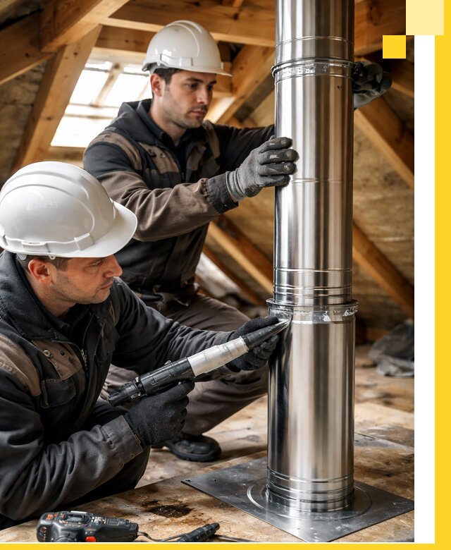 Монтаж дымоходов для каминов в Наро-Фоминске с гарантией качества