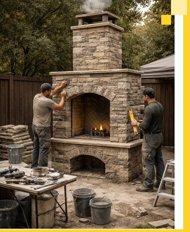 Проектирование и установка уличных каминов в Наро-Фоминске