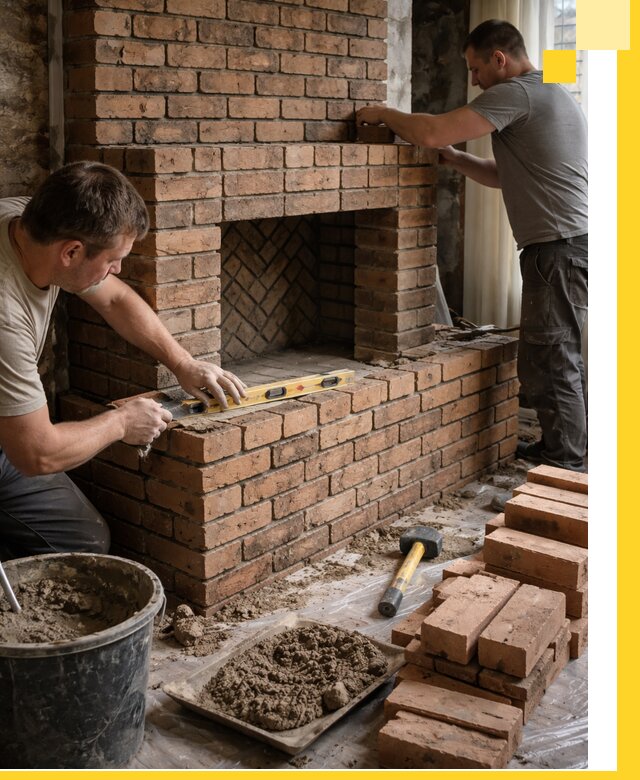 Изготовление и установка кирпичных каминов в Наро-Фоминске