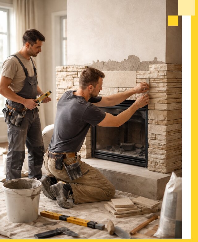 Установка и монтаж каминов для загородного дома в Наро-Фоминске