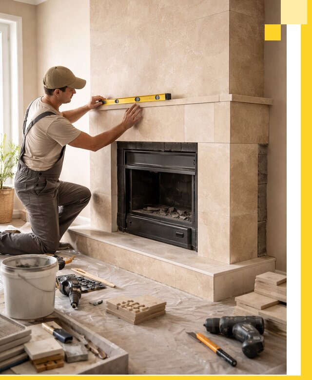 Установка и монтаж каминов в частном доме под ключ в Наро-Фоминске