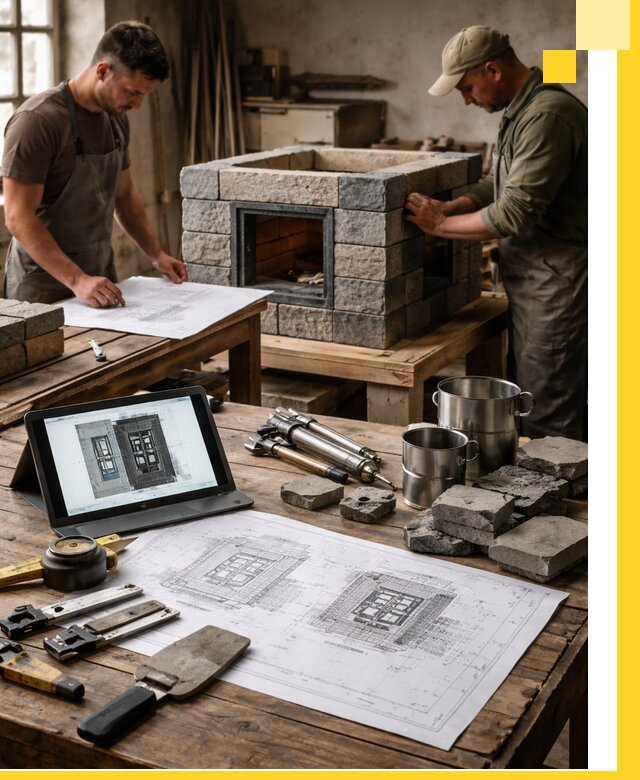 Разработка проектов печей с согласованием и монтажом в Наро-Фоминске