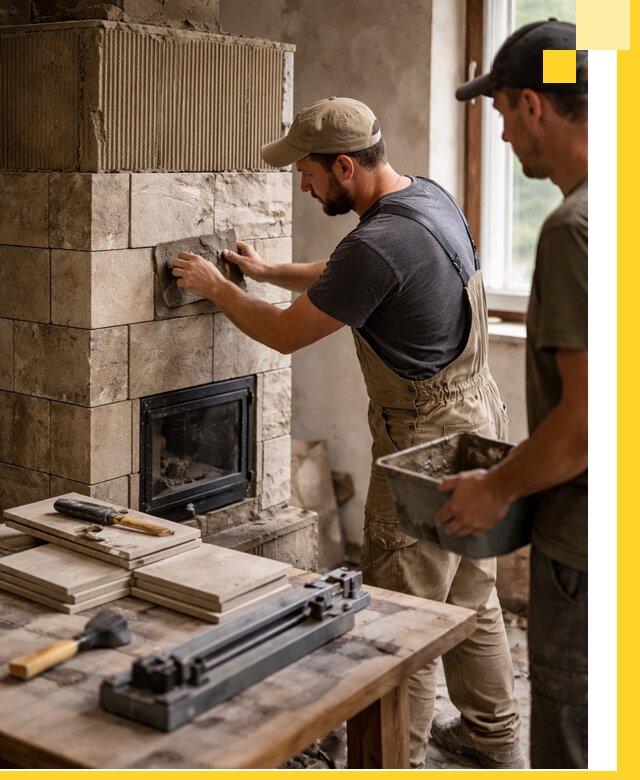 Профессиональная облицовка печей в Наро-Фоминске: керамика и камень