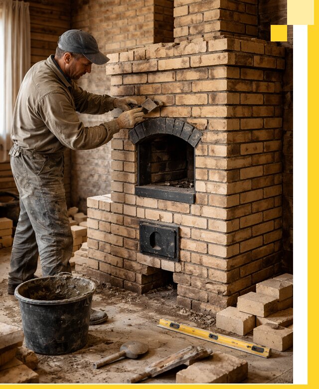 Кирпичные печи под ключ в Наро-Фоминске: проектирование и кладка