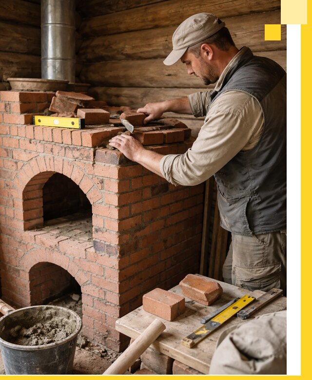 Изготовление и установка русских печей в Наро-Фоминске под ключ