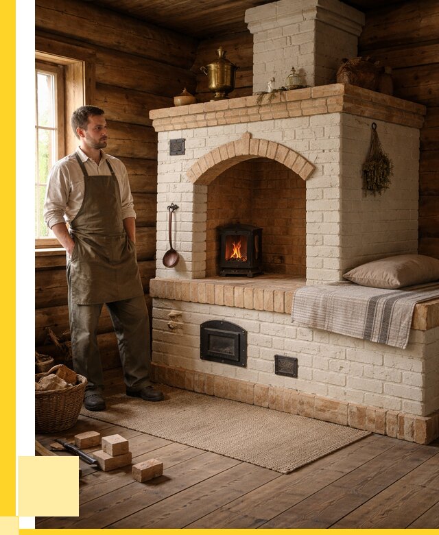 Русские печи с лежанкой под ключ в Наро-Фоминске от 153675 р. ЭриданНр-