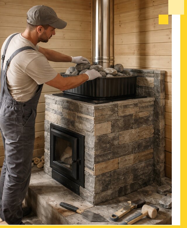 Печи для парной в Наро-Фоминске, производство, монтаж и обслуживание