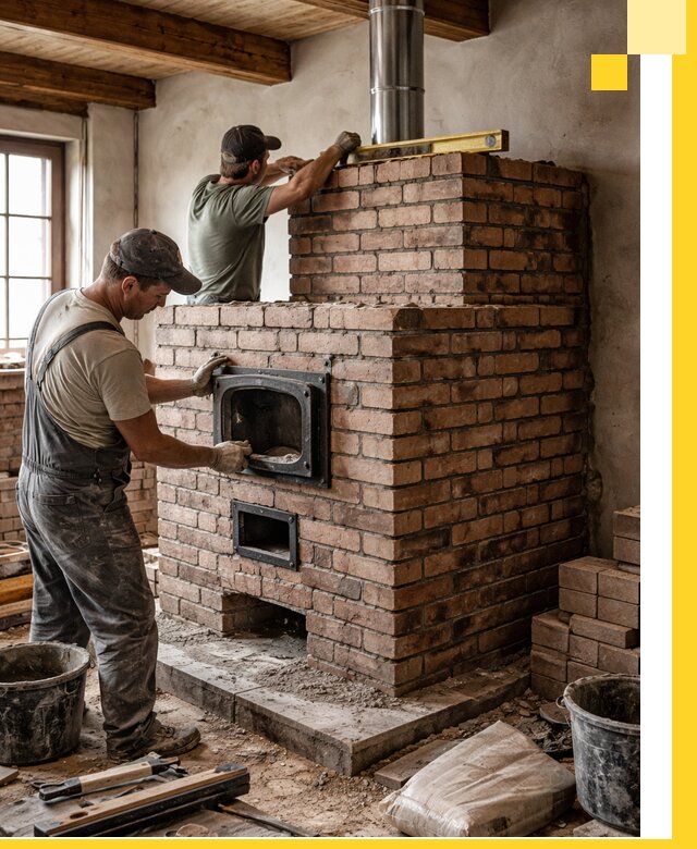 Печи для загородного дома под ключ в Наро-Фоминске — монтаж и сервис