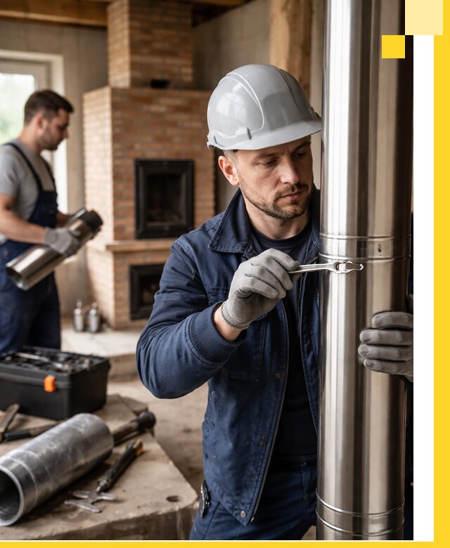 Профессиональный монтаж дымоходов для печей в Наро-Фоминске