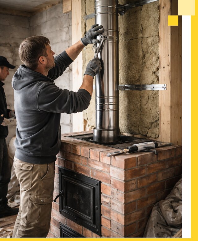 Изготовление и монтаж печей и дымоходов под ключ в Наро-Фоминске