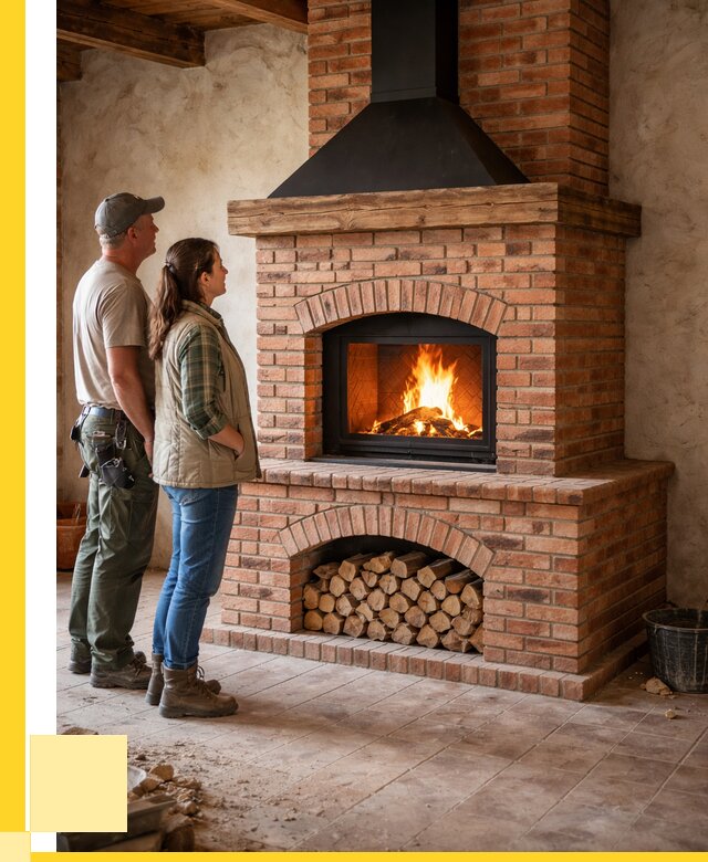 Печи камины из кирпича в Наро-Фоминске от 122940 р. | ЭриданНр-