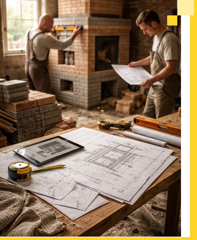 Проекты печей и каминов с индивидуальным дизайном в Наро-Фоминске