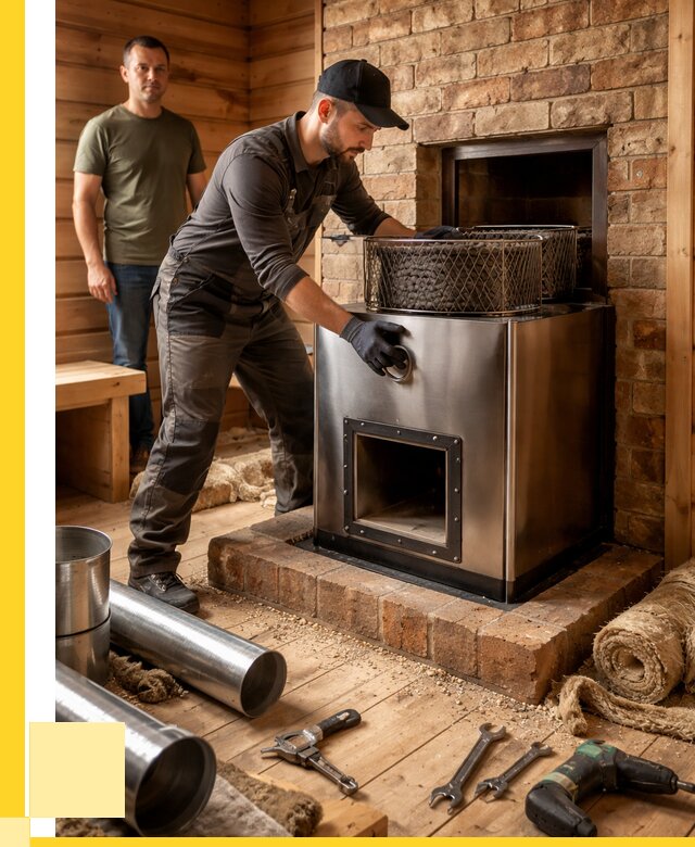 Монтаж банных печей под ключ в Наро-Фоминске от 18441 р., ЭриданНр-