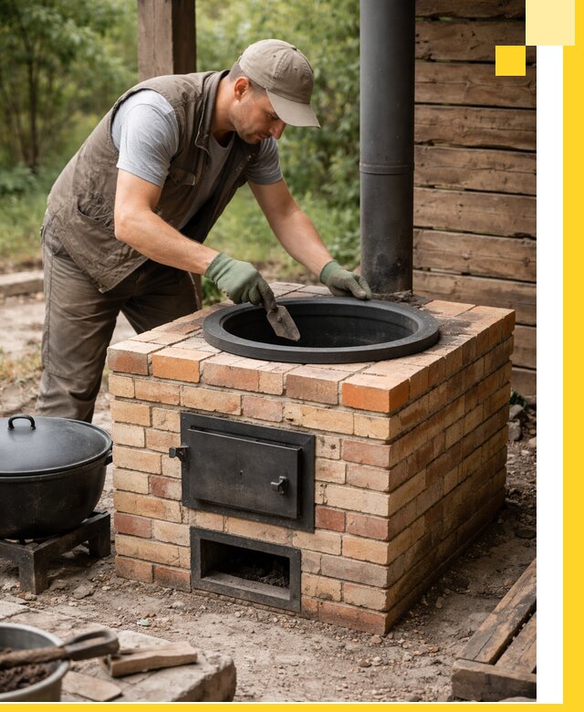 Изготовление и установка печей для казана в Наро-Фоминске под ключ