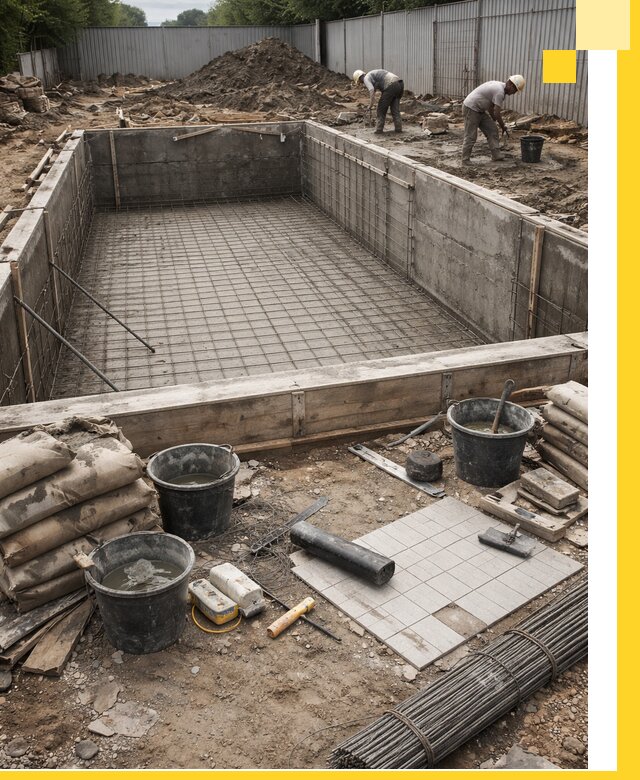 Строительство бассейнов под ключ в Наро-Фоминске, дизайн и монтаж