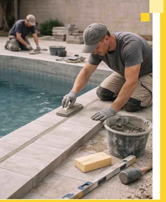 Отделка бассейнов в Наро-Фоминске: декоративная отделка и гидроизоляция