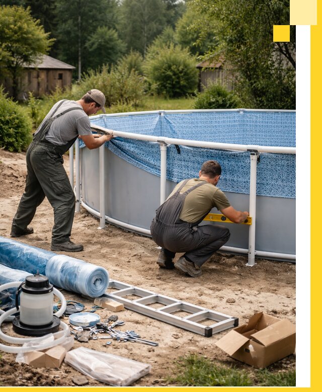 Установка и монтаж каркасных бассейнов в Наро-Фоминске под ключ