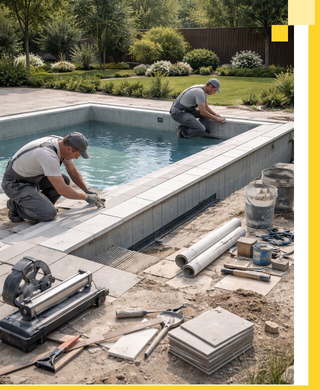 Строительство открытых бассейнов под ключ в Наро-Фоминске профессионально