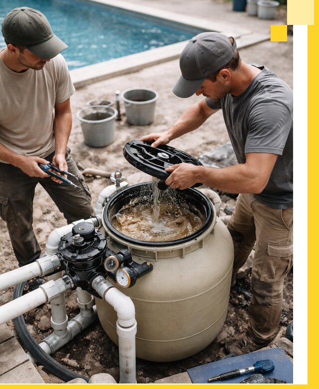 Установка и обслуживание песочных фильтров для бассейнов в Наро-Фоминске