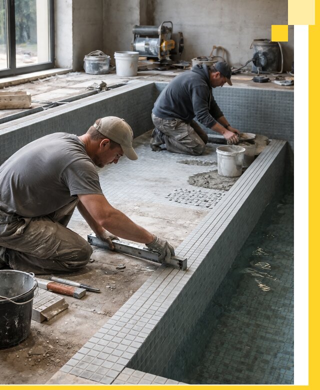 Строительство бассейна в частном доме в Наро-Фоминске под ключ