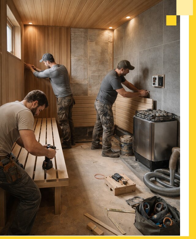 Сауны под ключ в Наро-Фоминске, проектирование, строительство, отделка