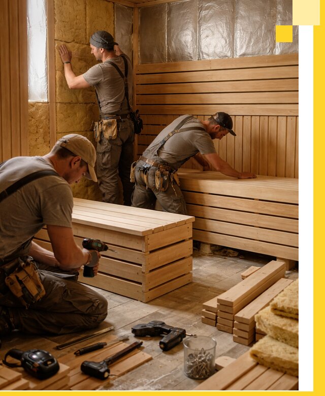 Профессиональное строительство саун под ключ в Наро-Фоминске