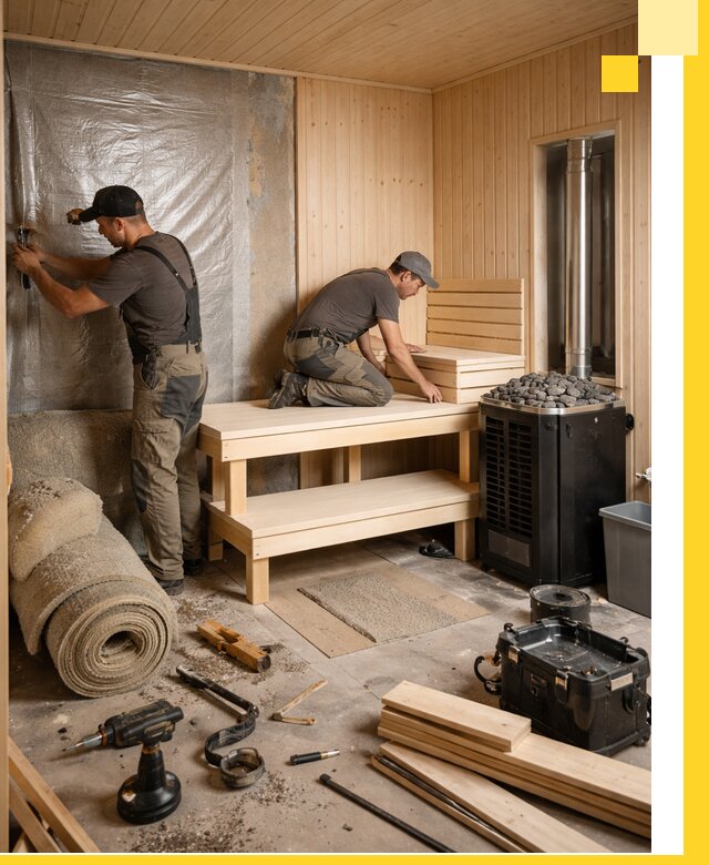 Проекты саун под ключ в Наро-Фоминске дизайн и строительство