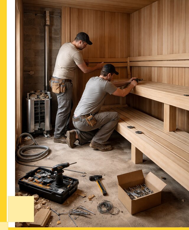Монтаж саун под ключ в Наро-Фоминске от 122940 р. | ЭриданНр-