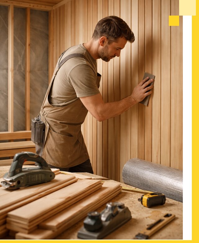 Профессиональная отделка саун и парных под ключ в Наро-Фоминске