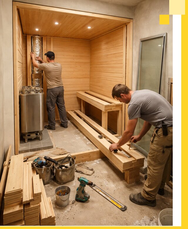 Проектирование и установка домашних саун под ключ в Наро-Фоминске