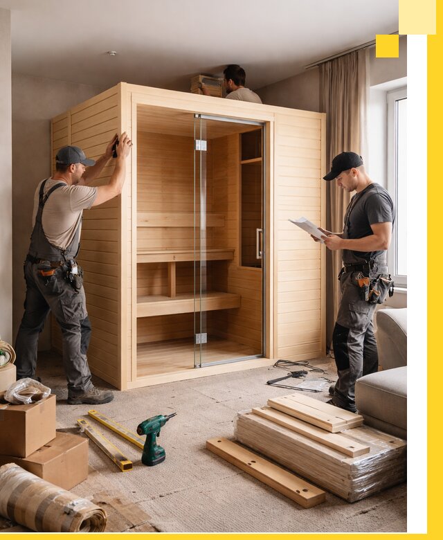 Установка и благоустройство саун в квартире в Наро-Фоминске