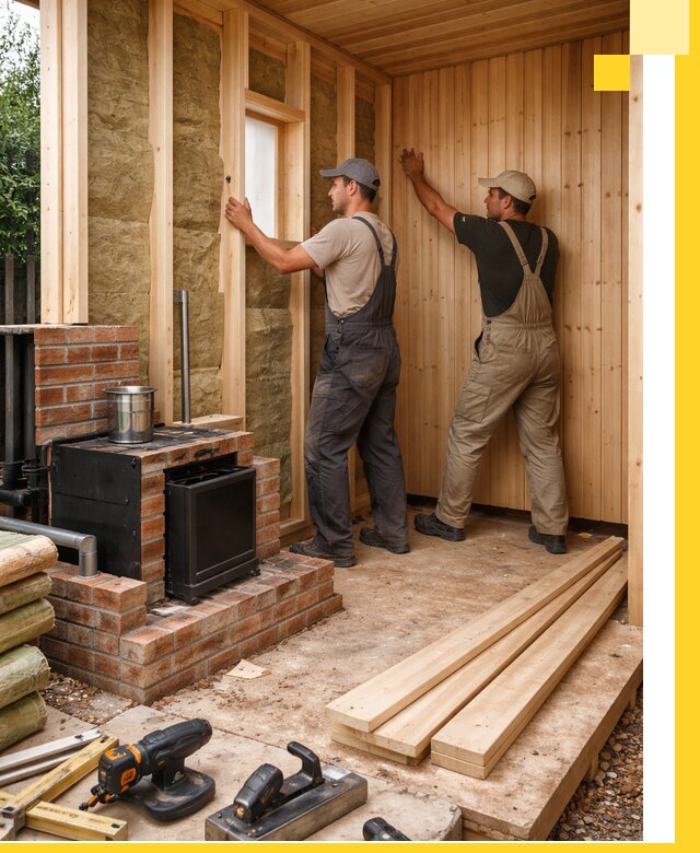 Строительство и установка дачных саун под ключ в Наро-Фоминске