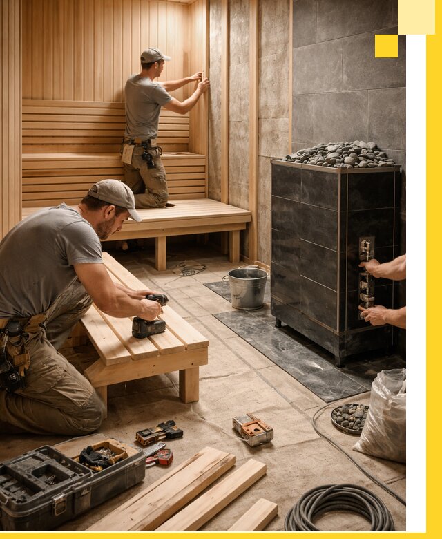 Дизайн и строительство интерьерных саун под ключ в Наро-Фоминске
