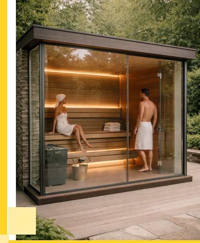 Сауна стеклянная и двери для сауны в Наро-Фоминске от 256125 р. | ЭриданНр-