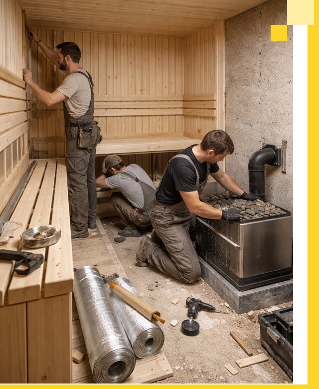 Индивидуальные сауны на заказ в Наро-Фоминске под ключ, проект и монтаж