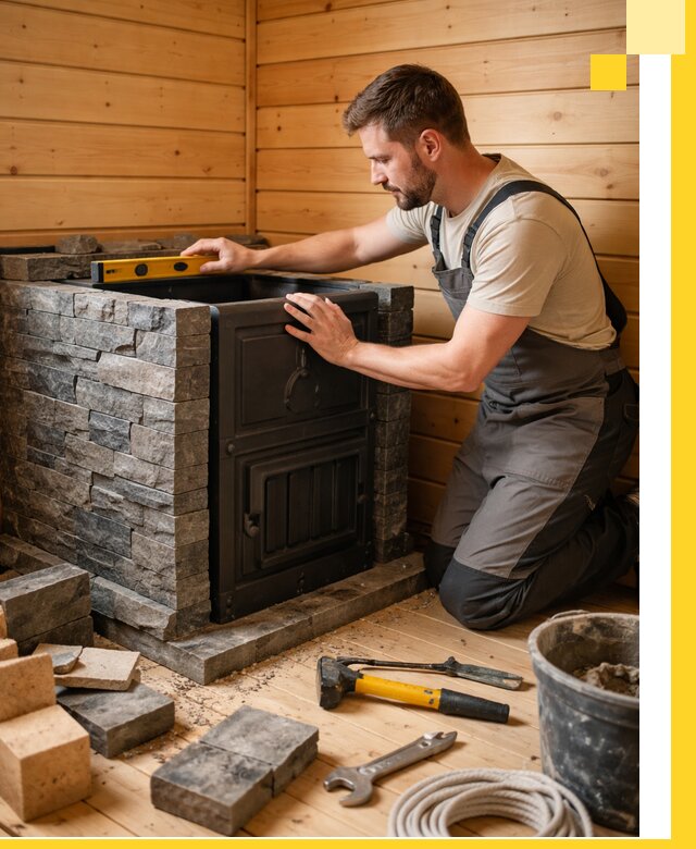 Производство и установка печей для саун под ключ в Наро-Фоминске