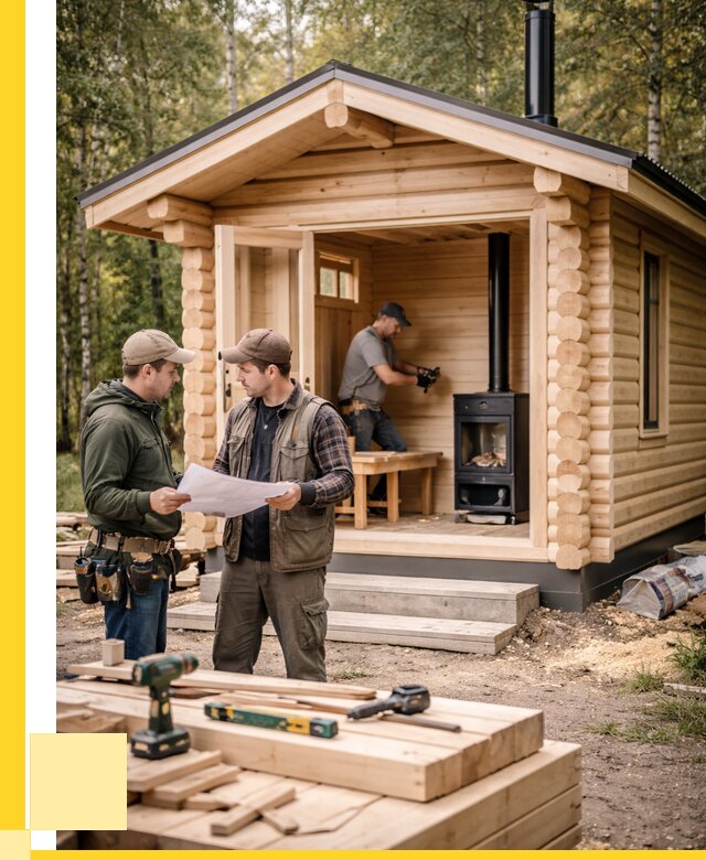 Монтаж бань под ключ в Наро-Фоминске — от 204900 р. | ЭриданНр-