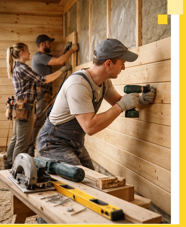 Обшивка бань под ключ в Наро-Фоминске: отделка стен и потолков