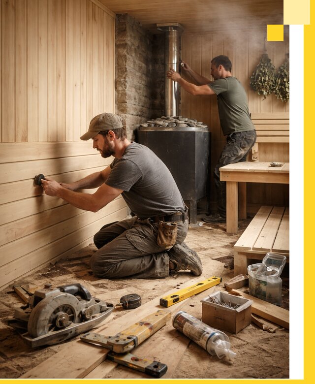 Полное строительство и оснащение парных под ключ в Наро-Фоминске