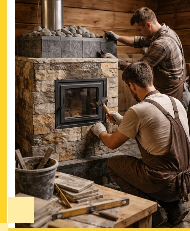 Облицовка банной печи в Наро-Фоминске от 15368 р. | ЭриданНр-