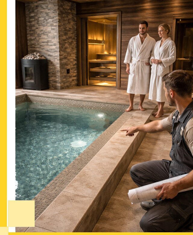 Проект бани с бассейном под ключ в Наро-Фоминске от 66593 р. | ЭриданНр-