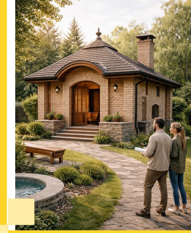 Проект кирпичной бани в Наро-Фоминске от 30735 р. | ЭриданНр-