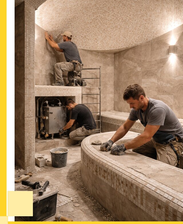 Монтаж хамамов под ключ в Наро-Фоминске от 256125 р. ЭриданНр-