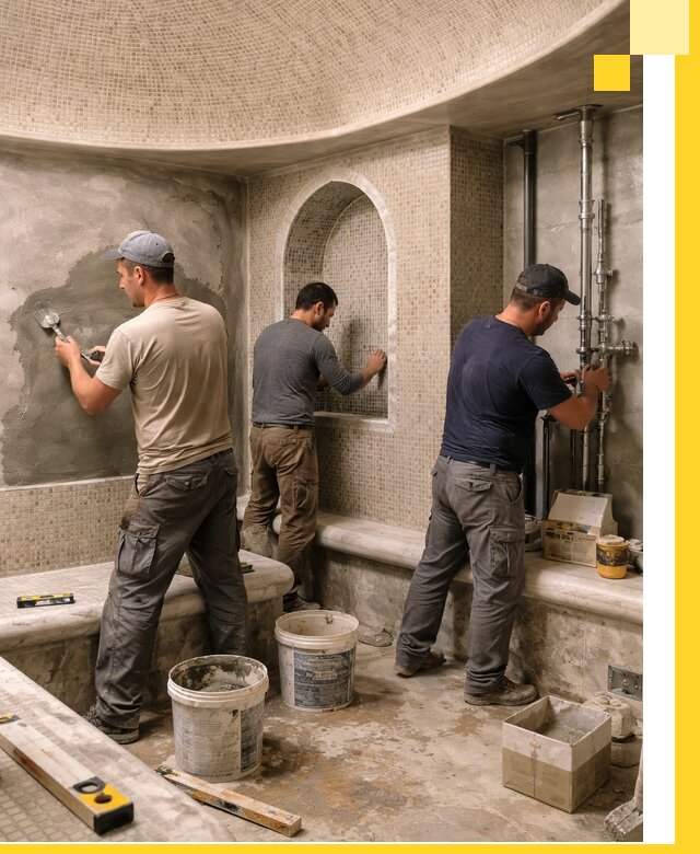 Профессиональный монтаж хамамов под ключ в Наро-Фоминске с гарантией