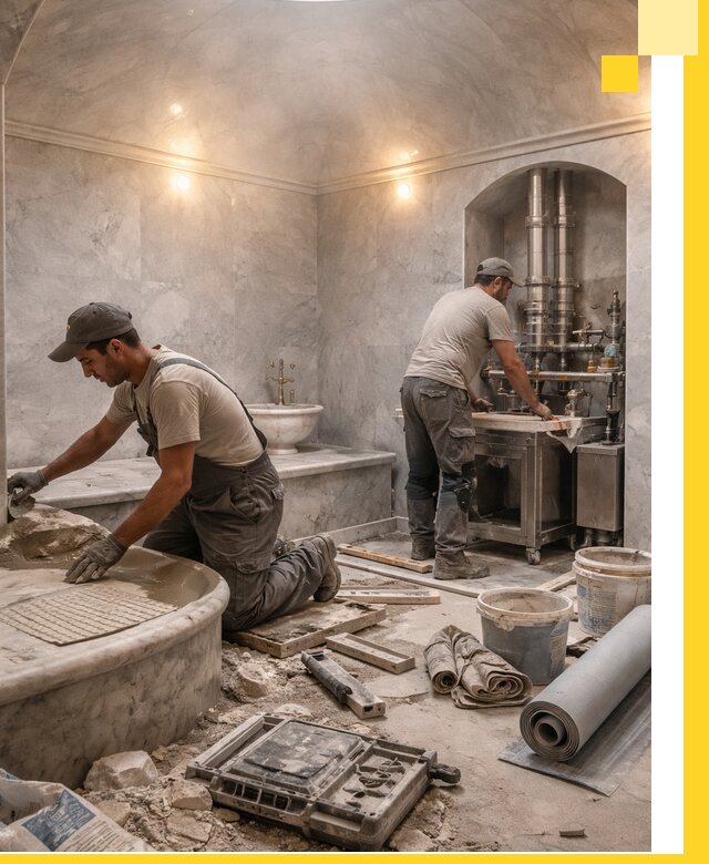 Строительство турецких бань хаммам под ключ в Наро-Фоминске