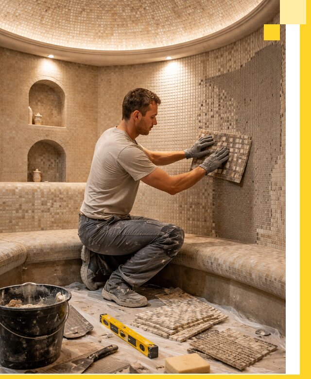 Устройство и монтаж домашнего хамама под ключ в Наро-Фоминске