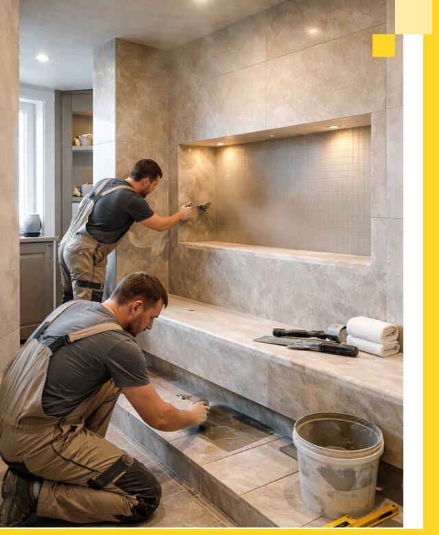 Профессиональное строительство хамама в квартире в Наро-Фоминске