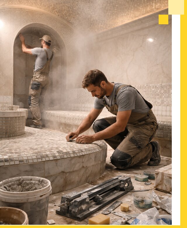 Профессиональный дизайн хамама и SPA под ключ в Наро-Фоминске