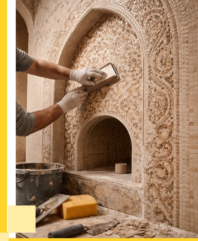 Мозаика для хамама в Наро-Фоминске под ключ от 5123 р. | ЭриданНр-